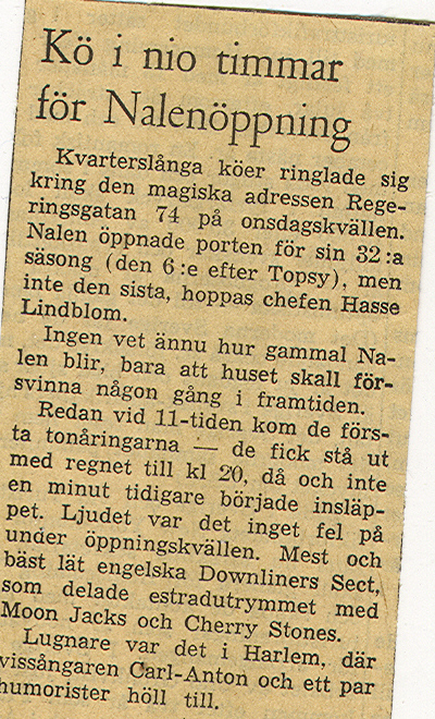 kö för nalenöppning